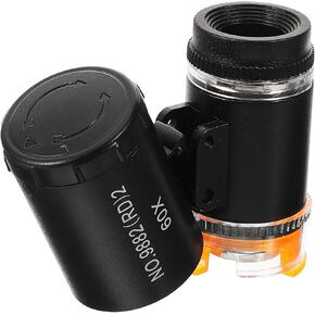 iplusmile Led Digital Microscope Pocket Handheld Microscopes, 60x Zoom Magnifier Microscope with LEDs for Jewelry Coin