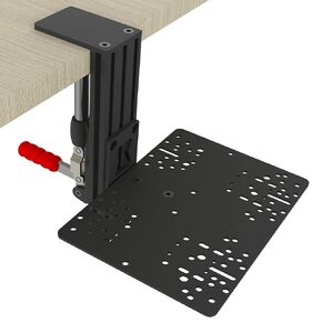 HUYE Desk Mount For Racing Sim Shifter & Handbrake Compatible With Logitech G Driving Force Shifter, Thrustmaster TH8A Shifter & TSS Handbrake,Fanatec ClubSport Shifter & ClubSport Handbrake