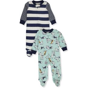 Carter's 2-Pack Zip-Up Cotton Sleep & Plays (3 Months) Blue
