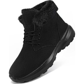 FUDYNMALC Womens Snow Boots Winter Shoes: Comfortable Warm Fur Lined Ankle Booties Lightweight Non Slip Walking Boots for Women Outdoor