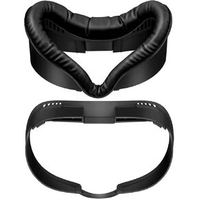 Facial Interface Face Cover Pad Compatible with Meta Quest 3, Soft PU Face Cushion Pad for Quest 3, Fully Integrated Anti-Light Leakage Design, Compatible with Official Charging Dock