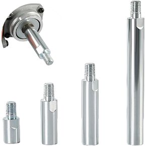 Angle Grinder Extension Rod,M10 Thread Polishing Machine Adapter Lever 4 Sets for 100 Type Angle Grinder/Polisher,1.57 '',2.36'',3.15'',5.5'' (Extension rod + 4 size)