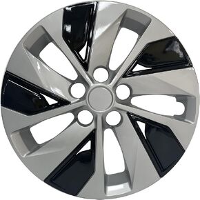 Mayde 16-Inch Hub Caps Replacement Fits 2019-2020 Altima Models, Replacement Wheel Covers (Set of 4, Silver and Black)
