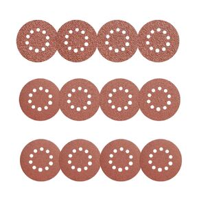 PHRAH 30-Piece Drywall Sander Sanding Discs Set, 9 Inch 10 Holes Hook and Loop Abrasive Sandpapers, 6 Grades 5PCS Each of 40 60 80 120 150 240 Mixed Grits