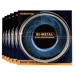 POWERTEC 32-7/8 Inch Bandsaw Blades, 1/2" x 18 TPI and 24 TPI Band Saw Blades for DeWalt DCS370B Portable Band Saw, Replacement for DeWalt DW3983C & DW3984C Portable Band Saw Blades, 6 Pack