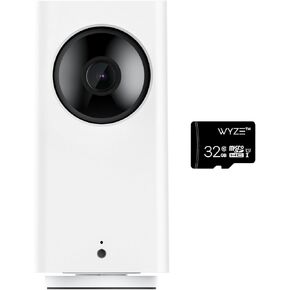 Cam Pan v2, Pan/Tilt/Zoom Indoor Wi-Fi Smart Home Security Camera with 1080p Color Night Vision, Motion and Sound Detection for Baby & Pet, Compatible with Alexa & Google Assistant