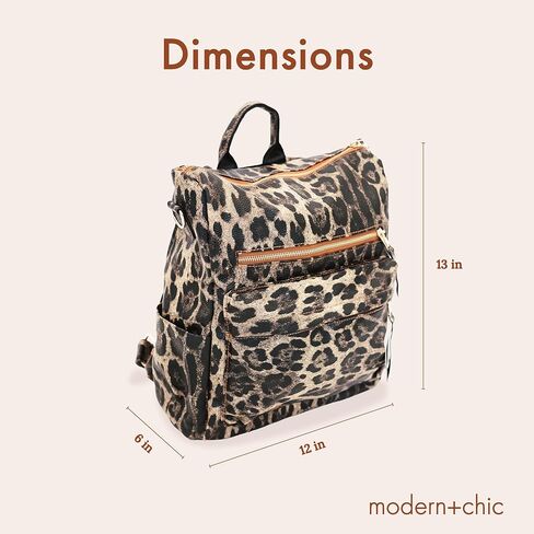 حقيبة ظهر عصرية + أنيقة للنساء - حقيبة بريل قابلة للتحويل، تستخدم كحقيبة حفاضات، أو حقيبة كتف، أو حقيبة ظهر نسائية، مصنوعة من جلد نباتي مع حزام قابل للإزالة وجيوب خارجية/داخلية (جملي) in Kuwait