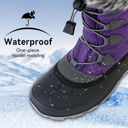 ICEFACE Waterproof Snow Boot Women with Quilted Nylon Fabric and Plush Lining for Ultimate Warmth and Comfort Stylish and Functional Winter Footwear Perfect for Snowy Days and Cold Weather Activitie in Saudi Arabia