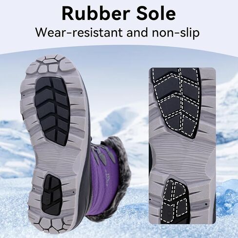ICEFACE Waterproof Snow Boot Women with Quilted Nylon Fabric and Plush Lining for Ultimate Warmth and Comfort Stylish and Functional Winter Footwear Perfect for Snowy Days and Cold Weather Activitie in Saudi Arabia