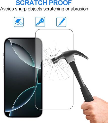 [2+2 Pack Privacy Screen Protector for iPhone 16 with Camera Lens Protector, 6.1 Inch Tempered Full Screen Glass Accessories, Anti-Spy, Bubble Free, Case Friendly in Kuwait