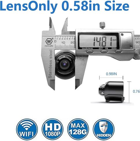 Smallest Wireless WiFi Camera,HD1080P Concealed Camera,Smart Home Security Camera,Portable Smart Home Baby Monitor Cam with Night Vision,Motion Detection,Cloud Storage for Security with iOS Android in Saudi Arabia