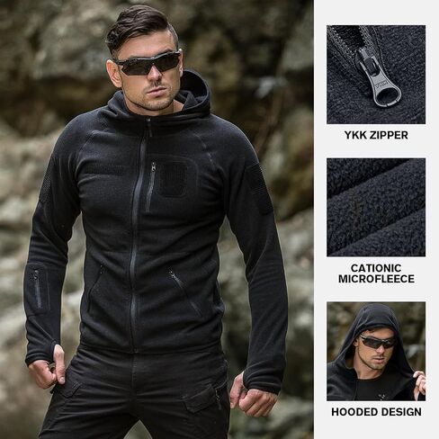 FREE SOLDIER Adventurer Hooded Men's Fleece jacket Coat in Saudi Arabia