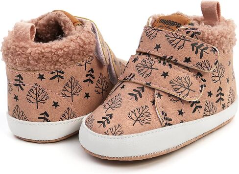 FAMI Baby Warm Booties Newborn Boy Girl Boots Cozy Fur Shoes Hook and loop Toddler Booties First Walker Winter Crib Boots in Saudi Arabia