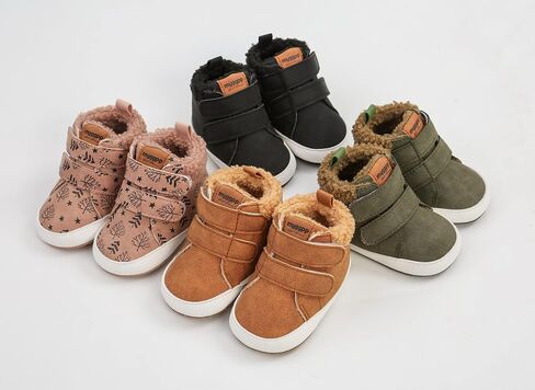 FAMI Baby Warm Booties Newborn Boy Girl Boots Cozy Fur Shoes Hook and loop Toddler Booties First Walker Winter Crib Boots in Saudi Arabia