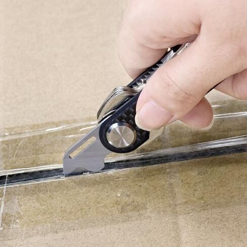 حامل سلسلة مفاتيح صغير الحجم من ايدجر، مشبك سلسلة مفاتيح اي دي سي، حافظة مفاتيح ذكية رفيعة من الياف الكربون، هدية كريسماس للرجال والنساء، يحمل 10 مفاتيح ومفتاح سيارة in Kuwait