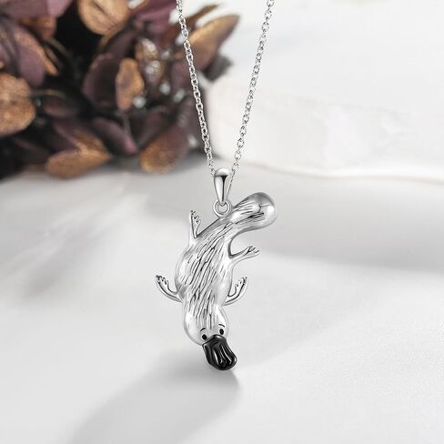 JERWLI قلادة النمس 925 فضة النمس قلادة القلائد للنساء الفتيات هدايا لعشاق النمس in Kuwait