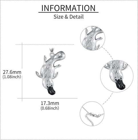 JERWLI قلادة النمس 925 فضة النمس قلادة القلائد للنساء الفتيات هدايا لعشاق النمس in Kuwait