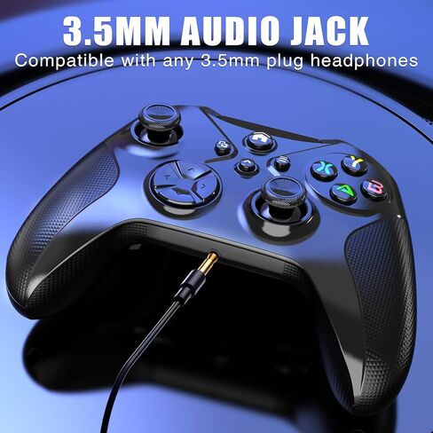 وحدة تحكم Gamrombo اللاسلكية متوافقة مع وحدة تحكم Xbox، وحدة تحكم الألعاب المتوافقة مع Turbo/Dual Vibration/Marco/Audio Jack in Kuwait
