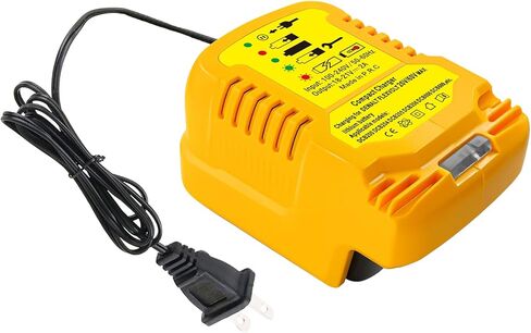 شاحن صغير لبطارية Dewalt 20V 2A استبدال لشاحن DCB112 الصغير المريح لبطارية ليثيوم أيون MAX XR DCB203 DCB204، مع مؤشر LED (شاحن فقط) in Kuwait