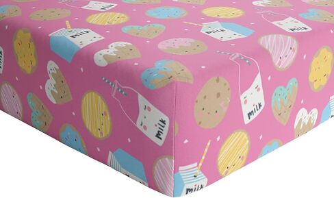 Little Sleepies Baby Crib Sheets, Buttery Soft Viscose from Bamboo Crib Sheets for Boys & Girls, Toddler Bed Sheet, Standard Crib Mattress Sheet, Super Stretchy & Elasticized (Sweet Pea) in Saudi Arabia