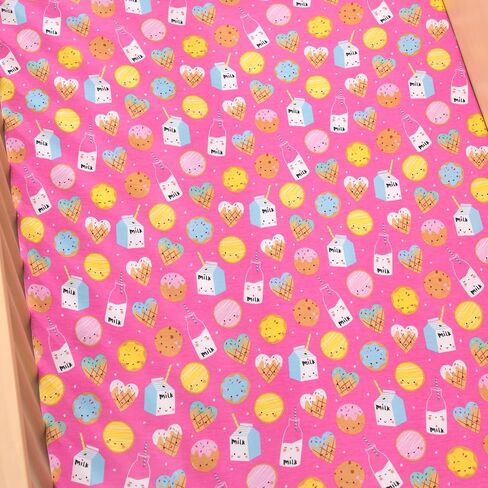 Little Sleepies Baby Crib Sheets, Buttery Soft Viscose from Bamboo Crib Sheets for Boys & Girls, Toddler Bed Sheet, Standard Crib Mattress Sheet, Super Stretchy & Elasticized (Sweet Pea) in Saudi Arabia