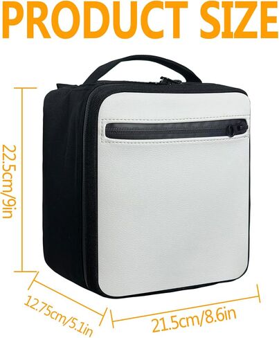 Virtual Reality Headset Case - 1000D Nylon Carry Case for Apple Vision Pro Meta Quest VR Headset Earphone Accessory Storage Bag (White) in Saudi Arabia