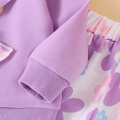 Madjtlqy Toddler Girl Clothes Long Sleeve Crewneck Sweatshirts Flare Pants Headband Cute Infant Baby Fall Winter Outfits in Saudi Arabia