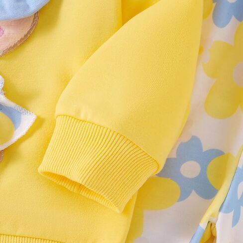 Madjtlqy Toddler Girl Clothes Long Sleeve Crewneck Sweatshirts Flare Pants Headband Cute Infant Baby Fall Winter Outfits in Saudi Arabia
