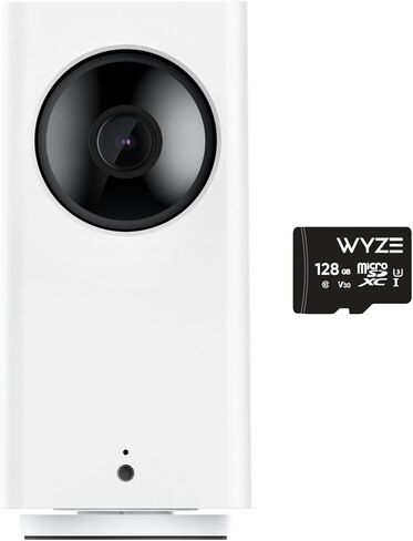 Cam Pan v2, Pan/Tilt/Zoom Indoor Wi-Fi Smart Home Security Camera with 1080p Color Night Vision, Motion and Sound Detection for Baby & Pet, Compatible with Alexa & Google Assistant in Saudi Arabia