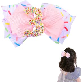 زينة عيد الميلاد الثاني، أقواس الشعر للفتيات ابنة حفيدة عيد الميلاد الثاني، مشابك شعر على شكل قوس الآيس كريم لطفلة عيد الميلاد الثاني، مشابك شعر للفتيات in Kuwait