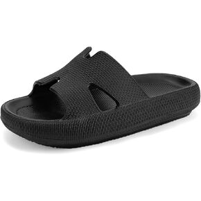 Cloud Slides for Women Cushion Recovery Pillow Sandals with Arch Support, Memory Foam House Shower Slippers for Woman, Non-Slip Comfort Quick Drying