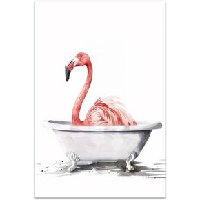 COTAIL Unframed Canvas Wall Art For Bedroom Office Wall Decor, 18x12in Funny Clock Cat Wall Decorations For Living Room Painting Pictures Artwork For Modern Posters Prints Home Decor