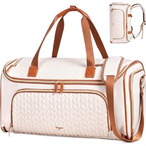 Garment Duffle Bags for Travel, Convertible Duffle Carry on Garment Bag Backpack, Halfday Travel Garment Duffle Bag with Shoe Compartment, 4ni1 Hanging Weekender Bag, Black in Kuwait