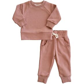 Fall Outfits for Kids and Toddler | Long Sleeve Top and Long Pants Set Baby Sweatsuits
