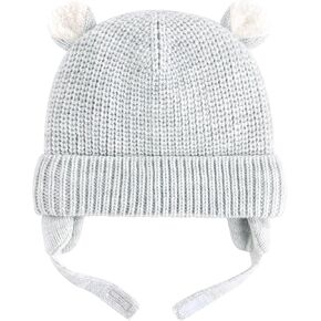 Duoyeree Cozy Baby Beanie with Earflaps and Fleece Lining - Winter Hat for Baby Boys & Girls