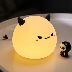Cute Monster Kids Night Light,Cute Soft Silicone Lamp 3 Level Dimmable Changing Rechargeable Breastfeeding Nursery Portable Kawaii Lamps,Bedside Lamp for Baby and Toddler,Boy Girls