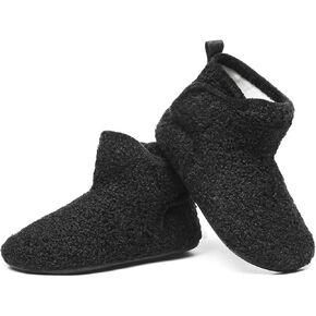 Toddler Kids Winter Warm Fuzzy House Slippers Bootie Lightweight Boys Girls Indoor Home Shoes