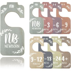 8 Pcs Closet Dividers for Baby Clothes Organizer,Baby Clothes Size Dividers,Nursery Closet Dividers,Baby Closet Organizer,Clothes Dividers for Closet Size Hangers for New Mom Dad Parents