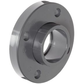Spears 854-010 PVC Pipe Fitting, Van Stone Flange, Class 150, Schedule 80, Gray, 1" Socket