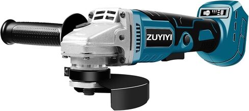 طقم مطحنة زاوية لاسلكية لبطارية ماكيتا 18 فولت، مطحنة معدنية كهربائية بدون فرشاة 9600 دورة في الدقيقة، 3 سرعات ومقبض، مطحنة طاقة محمولة لعجلات 5 بوصة لقطع الطحن (أداة فقط) in Kuwait