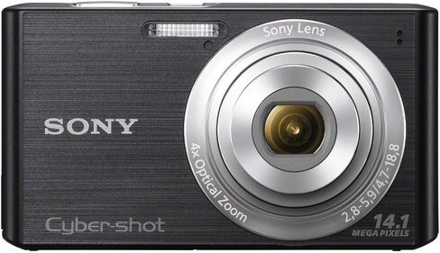 كاميرا سوني سايبر شوت DSC-W610 رقمية بدقة 14.1 ميجابكسل مع تكبير بصري 4x وشاشة LCD مقاس 2.7 بوصة (أسود) (متجددة) in Saudi Arabia