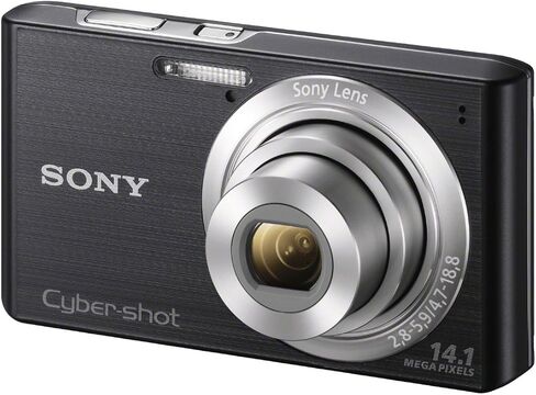 كاميرا سوني سايبر شوت DSC-W610 رقمية بدقة 14.1 ميجابكسل مع تكبير بصري 4x وشاشة LCD مقاس 2.7 بوصة (أسود) (متجددة) in Saudi Arabia
