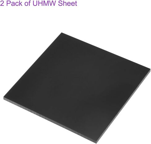 DMiotech 8 x 8 x 3/8 Inch Plastic UHMW Sheets, Ultra High Molecular Weight Polyethylene, Opaque White Polyethylene Board for Automotive, Chemical, Manufacturing, DIY Home Kitchen in Kuwait