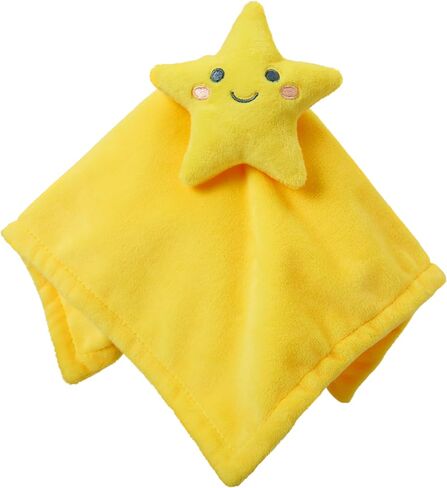 C.R. Gibson Little Hugs Star Minky Fabric Moon Lovey Blanket for Babies, 12.5" x 12.5", Multicolor in Saudi Arabia