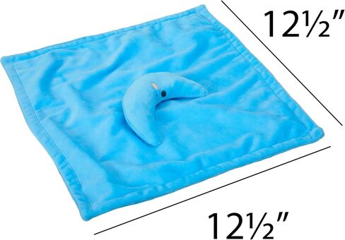 C.R. Gibson Little Hugs Star Minky Fabric Moon Lovey Blanket for Babies, 12.5" x 12.5", Multicolor in Saudi Arabia