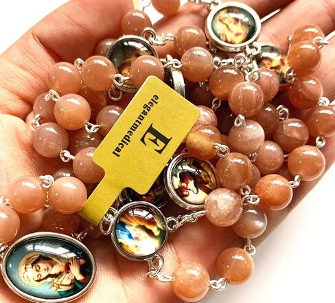 Elegantmedical سبعة 7 أحزان مريم قلادة مسبحة كاثوليكية in Kuwait