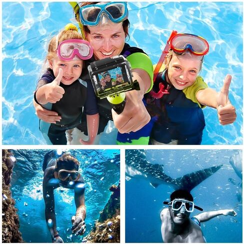 Floating Bobber Hand Grip Handle Monopod Screw with Strap Compatible with All GoPro Hero 11 10 9 8 7 6 5 4 3+ 3 SJCAM Yi Eken 4k Action Camera (Green) in Kuwait