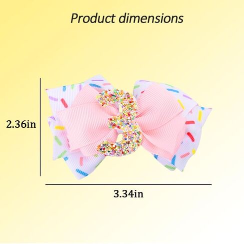 زينة عيد الميلاد الثاني، أقواس الشعر للفتيات ابنة حفيدة عيد الميلاد الثاني، مشابك شعر على شكل قوس الآيس كريم لطفلة عيد الميلاد الثاني، مشابك شعر للفتيات in Kuwait