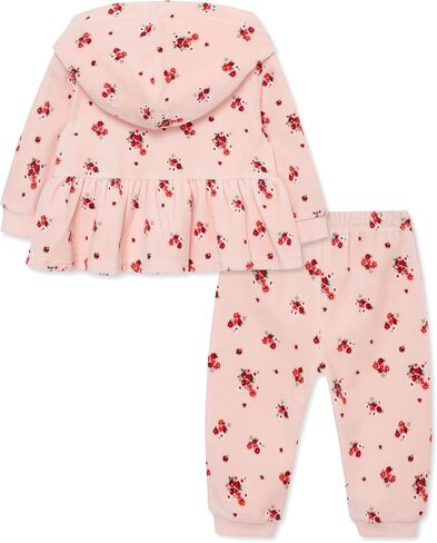 Little Me Clothes for Baby Girls' Hoodie and Pant Set, 12 Months - 4 Toddler in Kuwait
