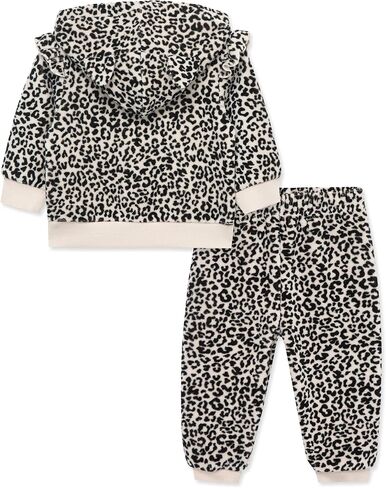 Little Me Clothes for Baby Girls' Hoodie and Pant Set, 12 Months - 4 Toddler in Kuwait